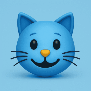 The "Kitty" Cat Face Blue Emoji Unveiled