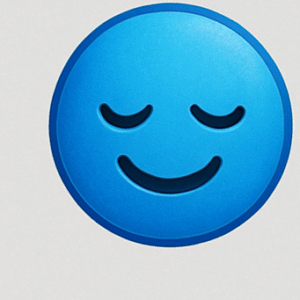 Smile Blue Emoji